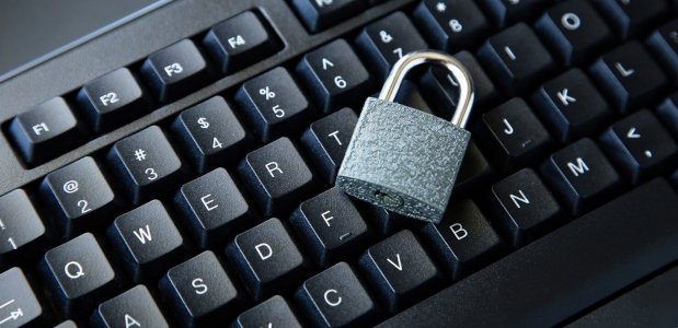 Computertastatur mit Schloss